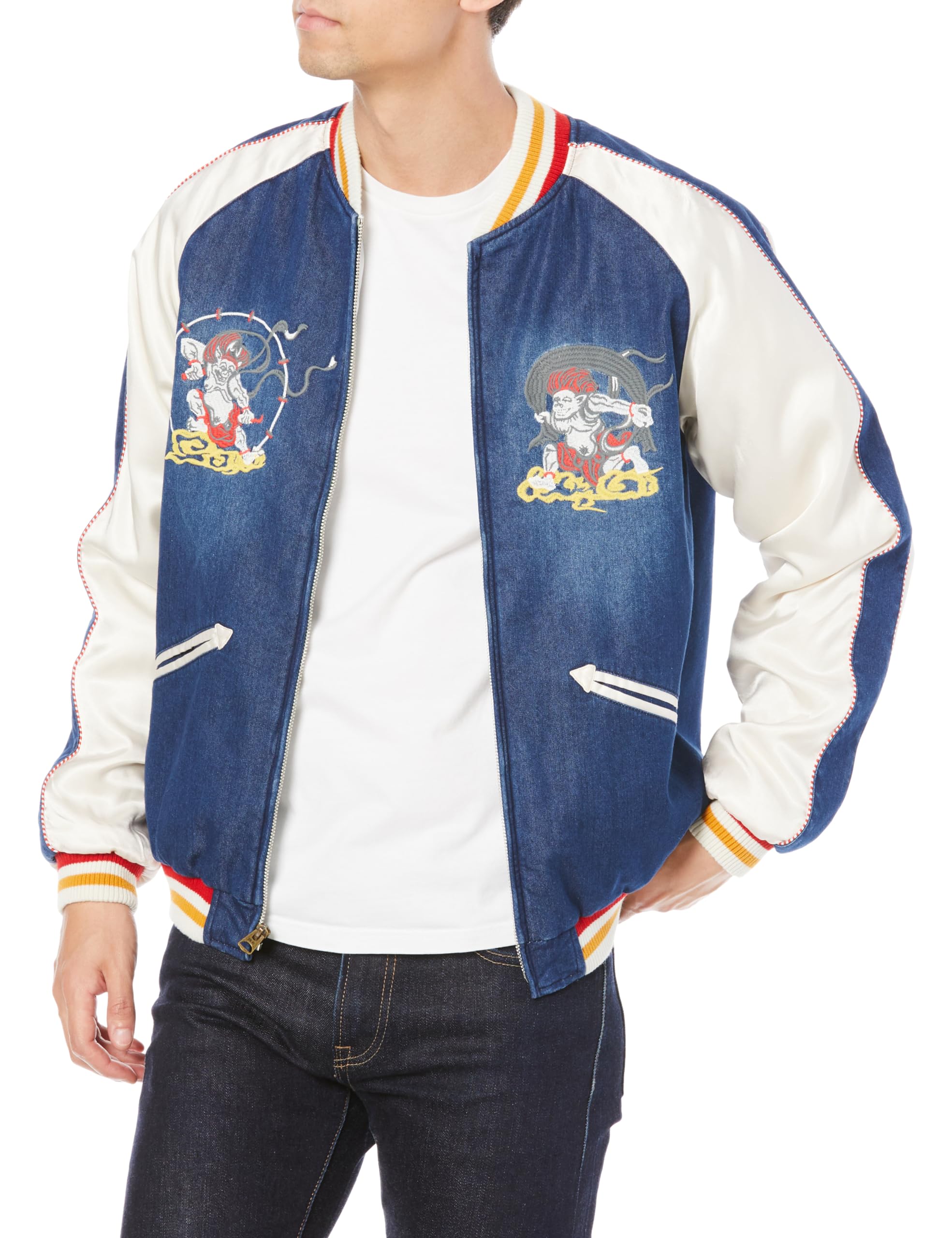 

Куртка INDIGO NYLON SOUVENIR JACKET [Houston] Мужская синий