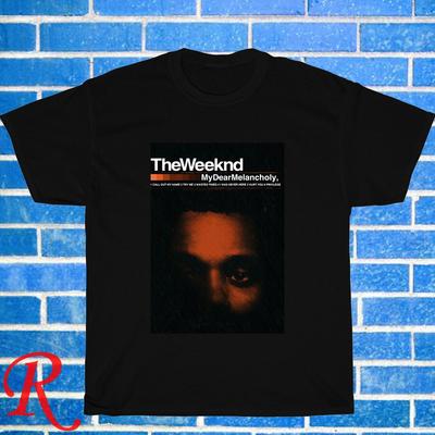 The Weeknd My Dear Melancholy Logo Schwarz Grau Größe S-3XL Unisex T-Shirt