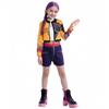 Mädchen K-POP Party Rollenspiel Verkleiden Jacke Weste Shorts Set Kinder Rumi Cosplay Kostüm Kinder Bühnenauftritt Jäger Halloween Outfit