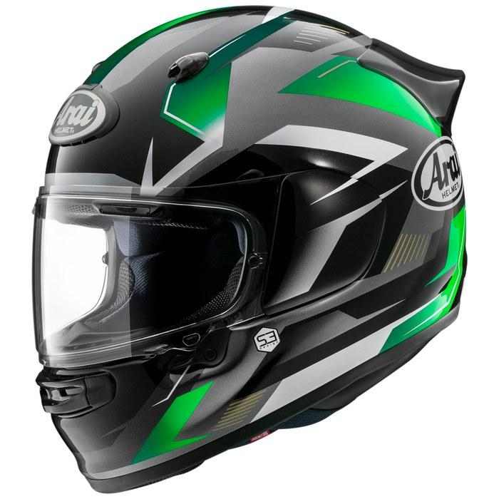 Arai ASTRO GX BEYOND Full Face Motorcycle Helmet, Green, 61-62cm