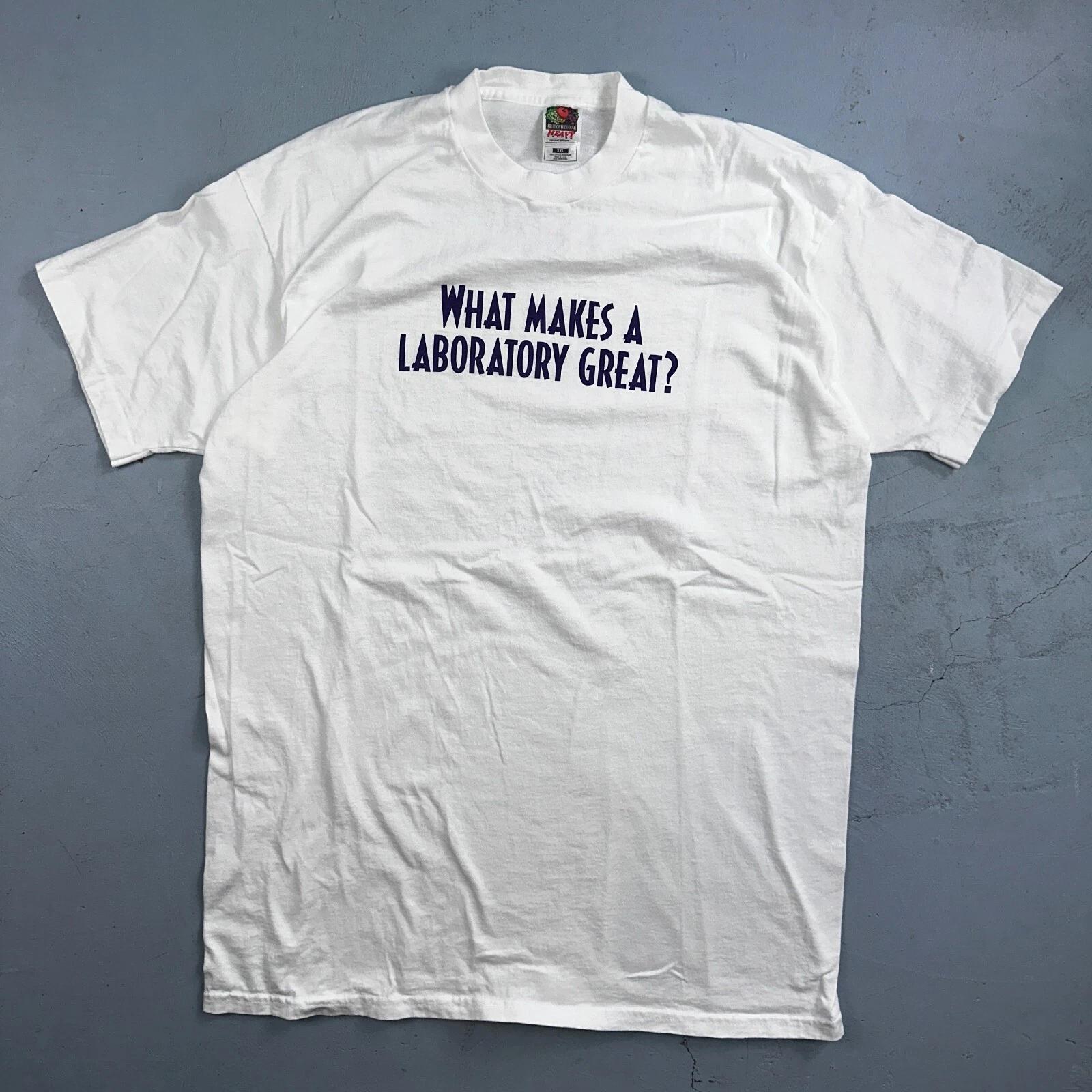 Laboratory Servies Quote VTG T Shirt FOTL 90s 2XL I DO Funny Humor Health Unqiue M