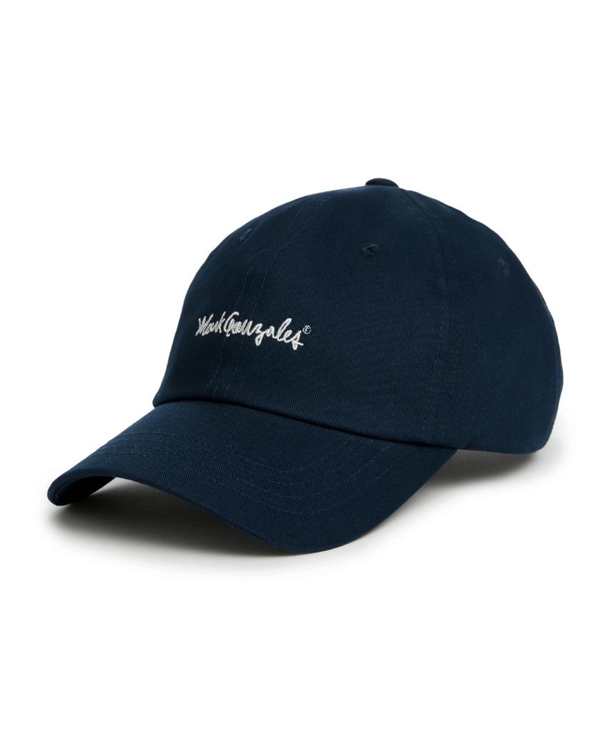 MARK GONZALES Signed Logo Basic Ball Cap - Navy