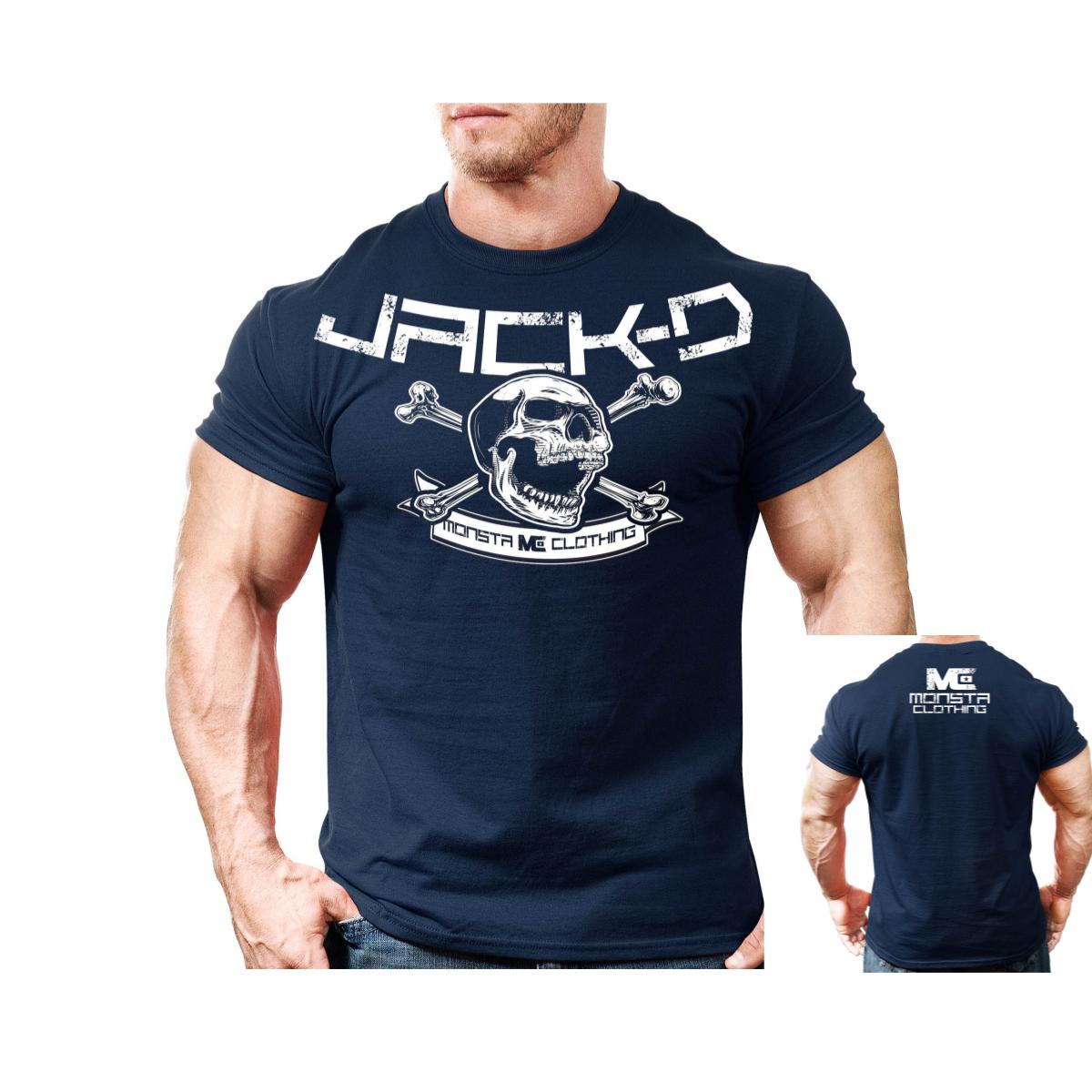 

JACKD SkullCrossbones Fitness Training Outdoor Sports Leisure TShirt Mens and Womens Luxury Brand Top 4XL