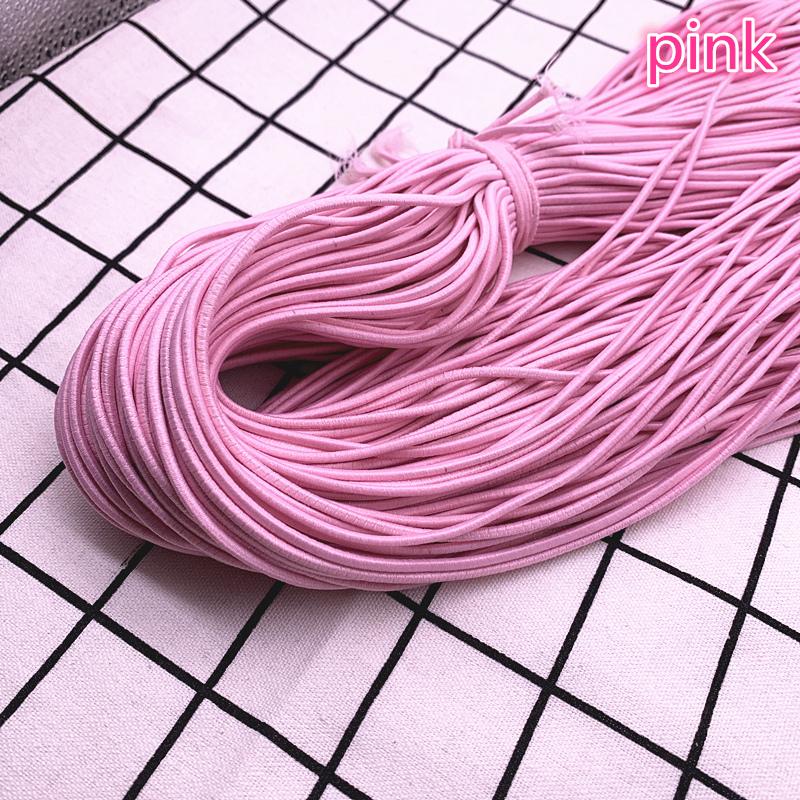 5 Yards 2,0 mm 2,5 mm Hochelastisches Rundes Gummiband Gummiband Elastische Schnur DIY Zubehör