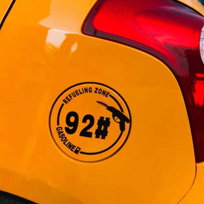 1 stk. "Tankningszone 95#" Klistermærke, Vandtæt Vinyl Dekal, Auto Klistermærke til Bil, Brændstofentusiast Cool Personlig Dekoration