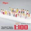 10/50pcs Mixed Color Model Building People Multistyles Train Scenery Passengers Standing People
