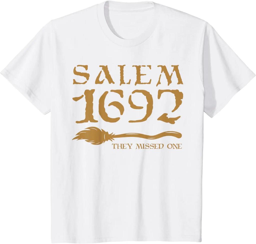 Salem 1692 They Missed One Witch Halloween TShirt Casual Unisex Clothing Daily Four Seasons Shirts for Unisex Unisex 1692 Shirt