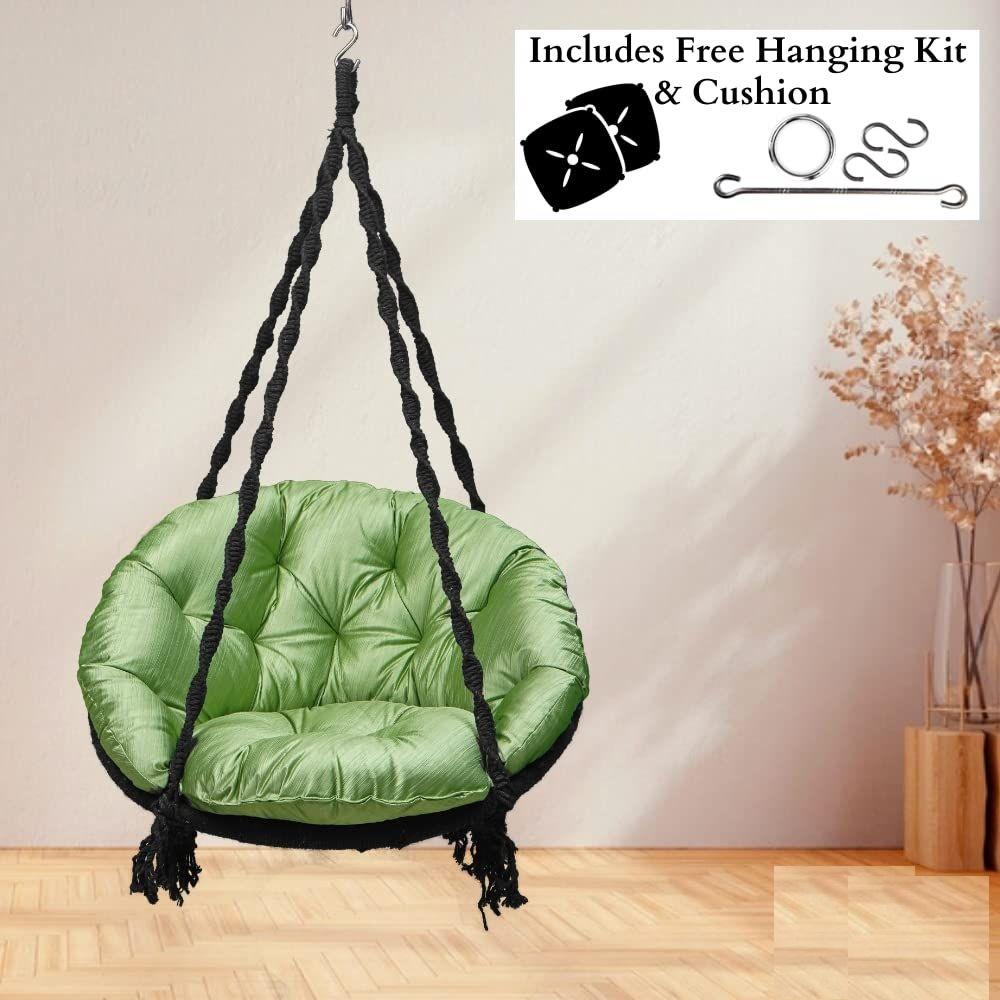 Jhula for Adults/Premium Round Shaped Swing for Adults/Swing for Balcony/Hammock Swing/Jhoola for Adults Outdoor/ 150kgs Weight