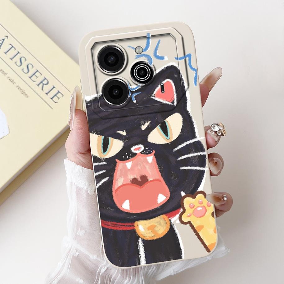 Für Tecno Pova 6 Pro 5G 2024 Hülle LI9 Kameraobjektiv Schutzabdeckung Niedlicher Panda Cartoon Weicher Stoßfänger Für Tecno Pova 6 Pova6 5G Capa