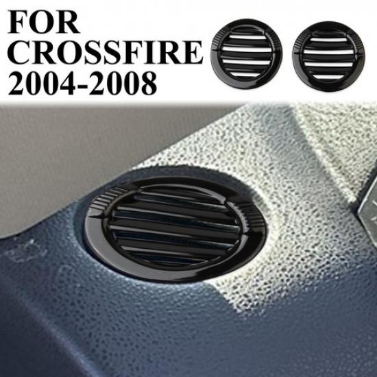 Glossy Black Dashboard Sides Air Vent Outlet Trim Cover For Chrysler Crossfire