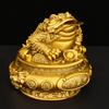 Golden Ornament Pure Copper Treasure Bowl Three-Legged Toad Living Room Company Opening Gift Large Ingot Seven-