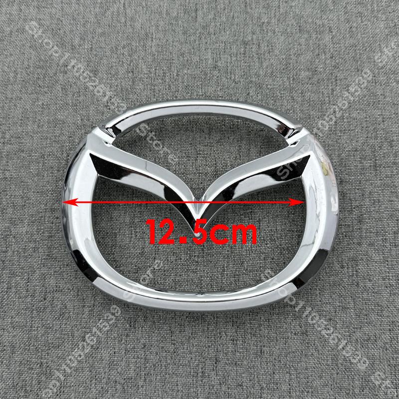 Car Front Grille Decorative Front Rear Stickers Badge Accessories for MAZDA2 Glossy black Bright silver 3D badge MAZDA2 Styling WGWE