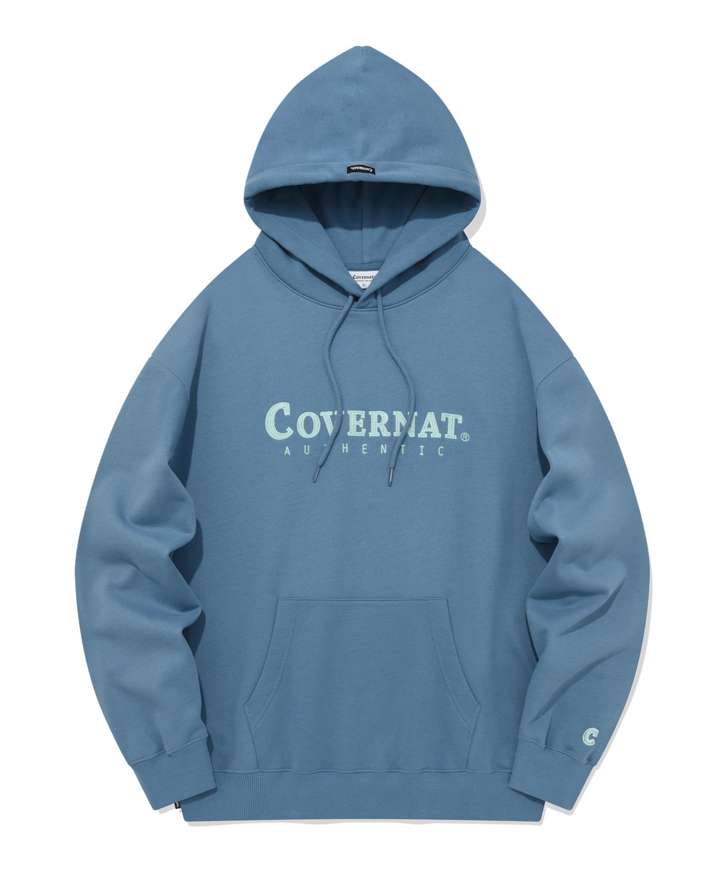 Covernat Authentic Logo Hoodie Blue Blue/L