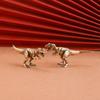 33g Jurassic Tyrannosaurus Dinosaur Solid Brass Small Ornament Animal Statue Simulated Tyrannosaurus Rex Figurines Handcrafts