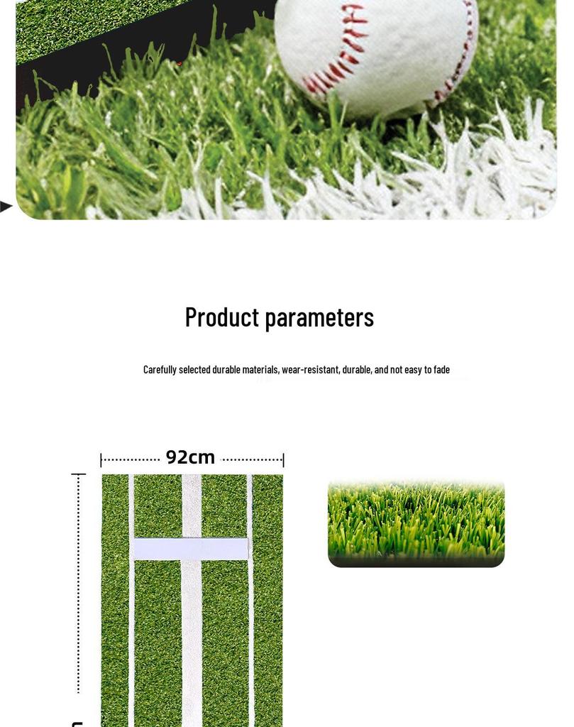 Cross-Border Baseball & Softball Pitching and Hitting Practice Mat