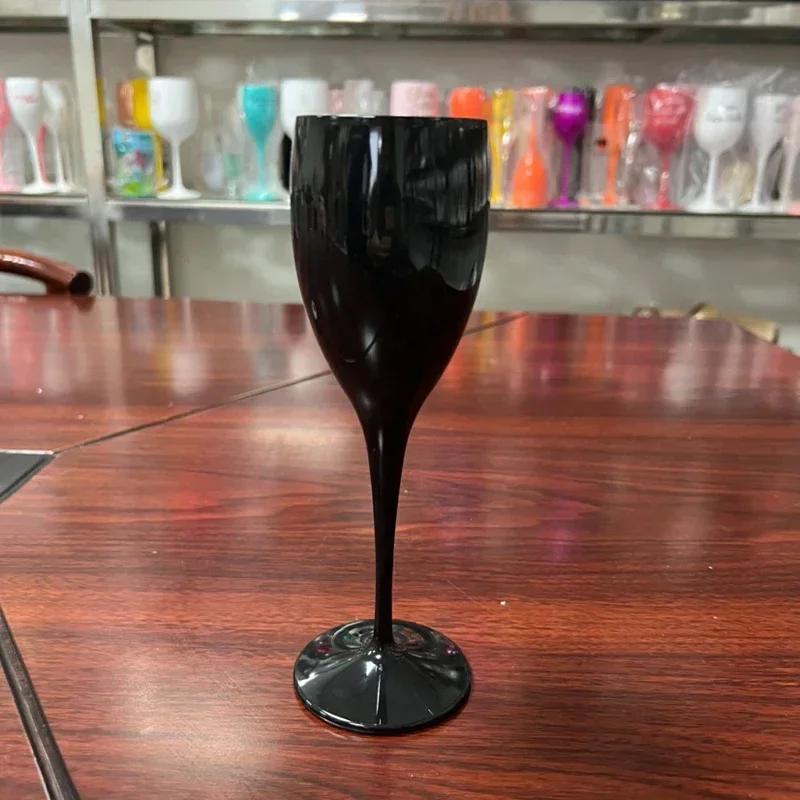 New Drinkware Oem Wine Glasses Champagne Flutes 175ML Acrylic Glass Plastic Dishwasher-safe Transparent Beer Cocktail Whisky Cup