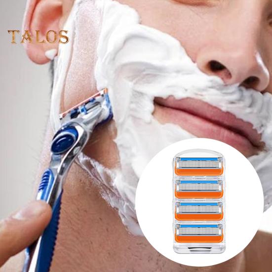 

4/8/12/16 шт. сменные лезвия для мужской бритвы, 5 слоев, ручная бритва из нержавеющей стали, лезвия для триммера, сменные картриджи, подарок мужу и отцу