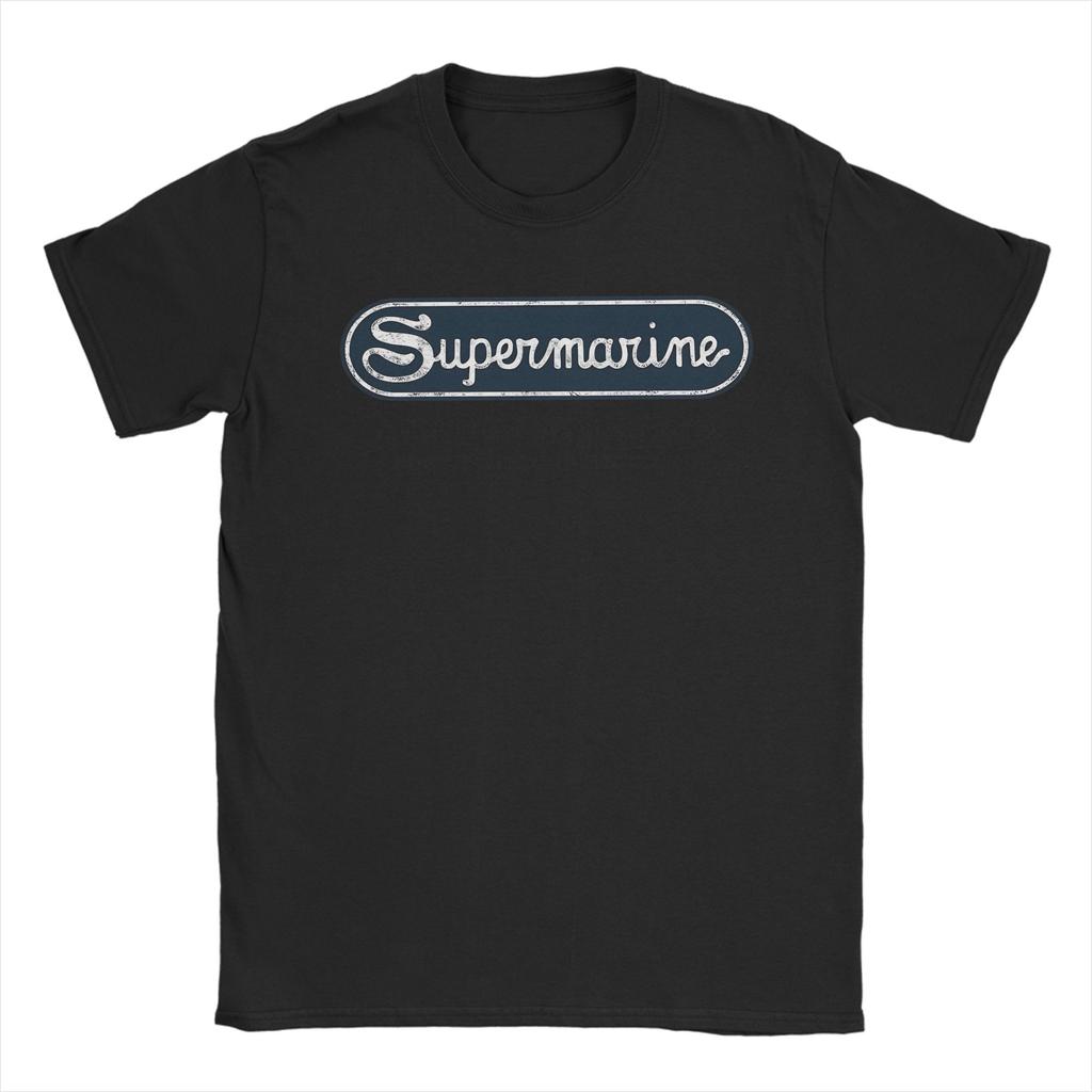 Supermarine Aviation Logo T-Shirt Sommer 100% Baumwolle T-Shirts für Männer Design T-Shirt Kurzarm Ästhetische T-Shirts