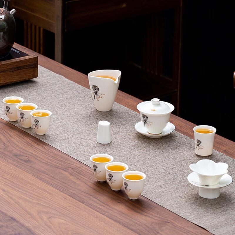 Elegant Ceramic Kung Fu Tea Set