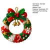 DIY Knitted Santa Claus Bell Ornament Handmade Christmas Tree Decoration Holiday Crochet Accessories for Craft Lovers