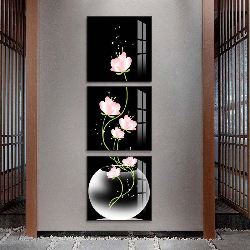 3 Pieces Vase with Tulips Flowers Posters Prints Wall Art Canvas Painting for Living Room Porch Decoration Modern Home Decor