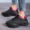 Sneakers Women Shoes Breathable Casual Flat Lace Up Black Chunky Sneakers Non-slip Walking Platform Shoes