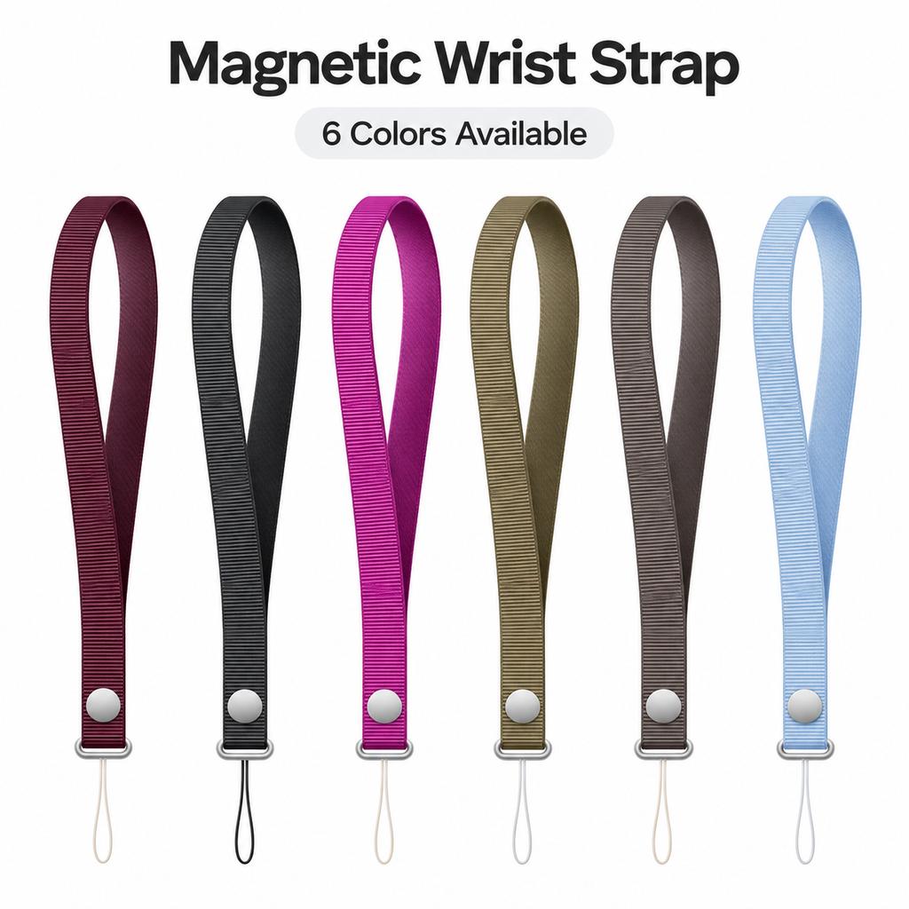 Fashion Official High End Magnetic Phone Wristband+Connector, Durable Braided Wire for IPhone 18 17 16 Samsung Universal Phone Lanyard