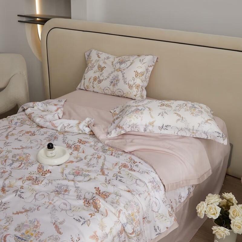 WOODPECKER Floral Tencel Summer Quilt
