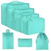 Seven-Piece Travel Storage Set: Wash Bag, Clothes, Underwear Organizer & Folding Sub-Pack