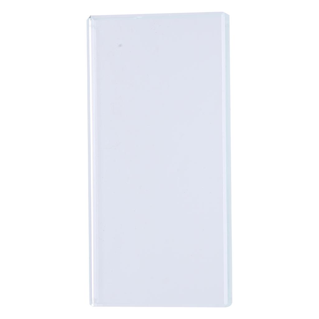 Nail Art Palettes Color Mixing Glass Rectangle Makeup Blending False Eyelash Glue Holder