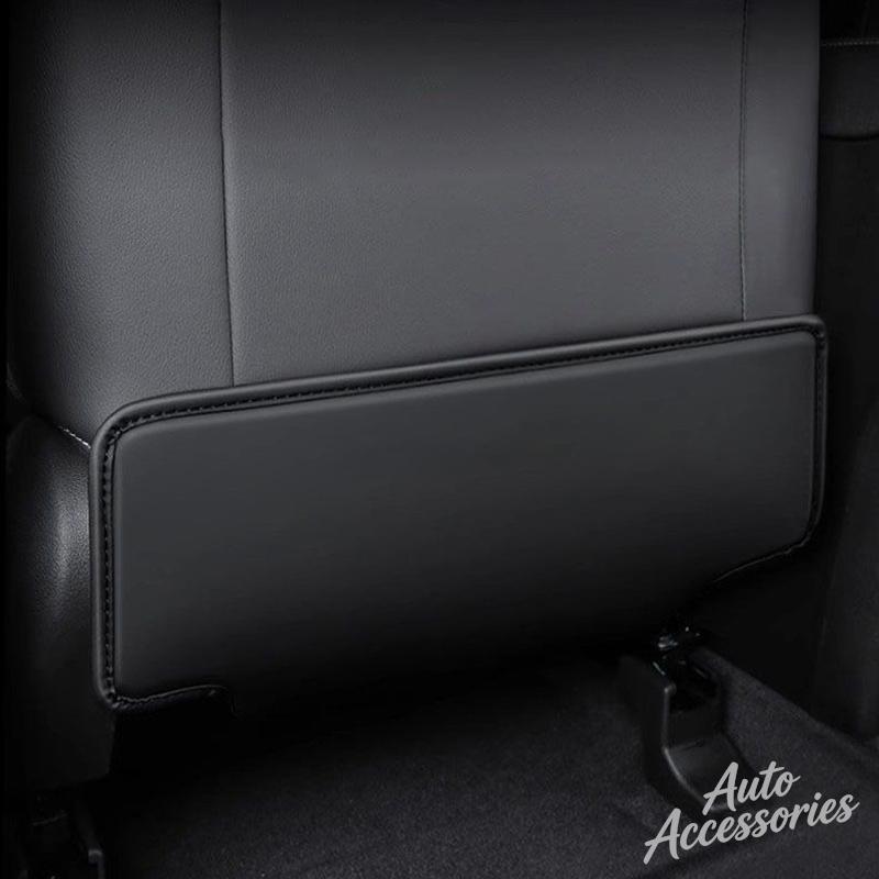 Car Emblem Seat Back Protector Mat Leather Prevent Dirty Anti Kick Pad For BMW MINI Cooper One S JWC R55 R56 F56 R57 R58 R59 R60