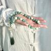 Peach Four Seasons Bodhi Root Double Circle Prayer Bracelet for Men and Women