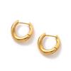 Irregular Curved Earrings and Earrings Made of Stainless Steel Material Plated with 18k Gold Color Protection