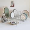 All-stainless steel modern spoon holder with 2 compartments