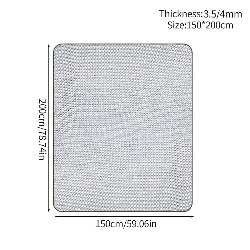 Outdoor Portable Picnic Mat Camping Foam Foil Mat Camping Tent Picnic Pad Moisture-proof Beach Mat Aluminum Film Foldable