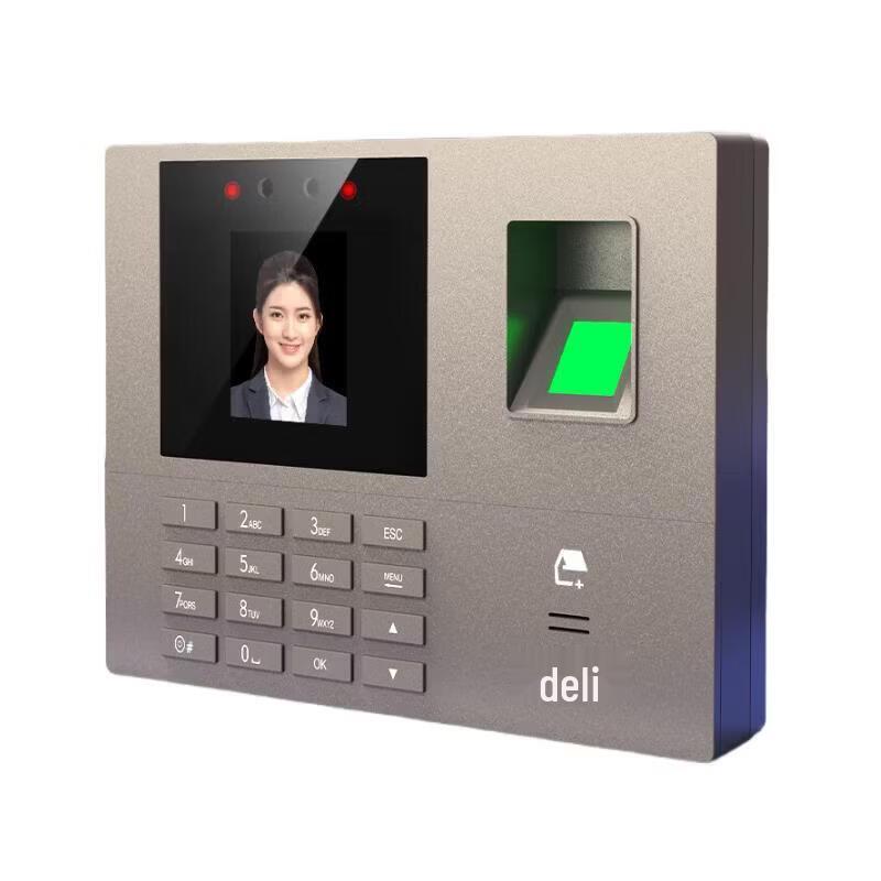 

Deli Smart Cloud Face & Fingerprint WiFi Time Clock CN plug (adapter included)