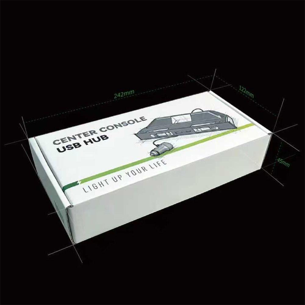 Hidden Center Console USB HUB Type-C Retractable Cable Charge Hub for Tesla Model Y Juniper/ Model Y LR / Model 3 Highland