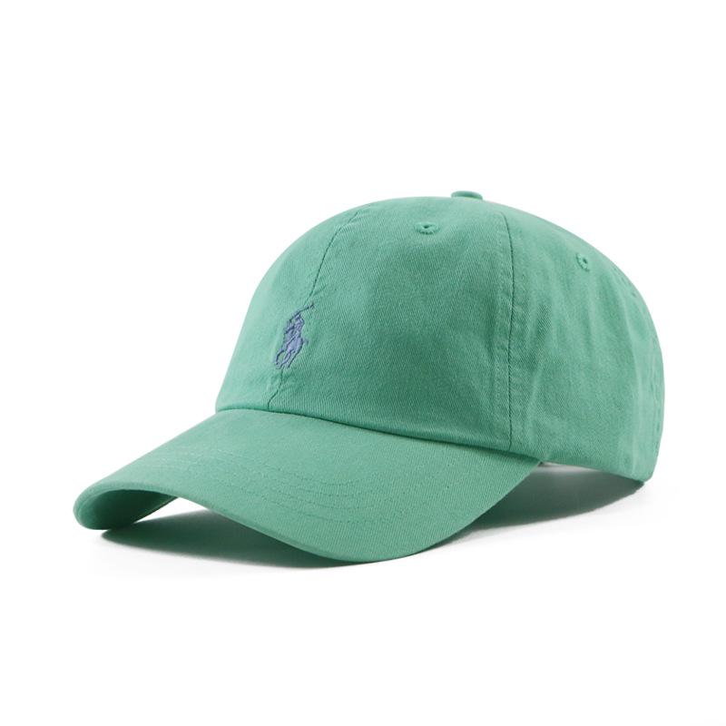 Gorra de Béisbol Polo Ralph Gray RL con Bordado de Logo de Caballo Pequeño - Sombrero de Copa Suave Unisex