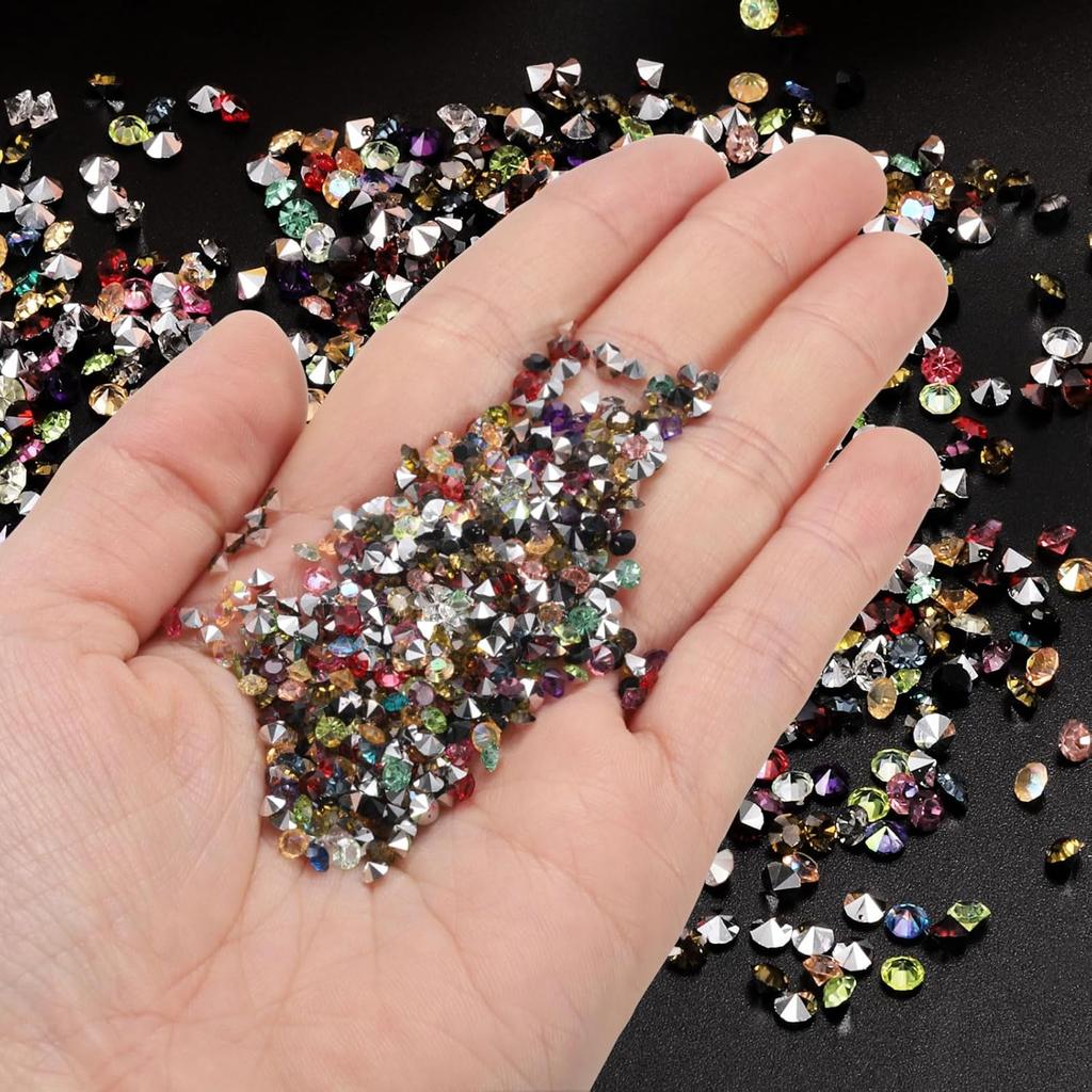 PATIKIL 14000Pcs Wedding Table Scatter Confetti Crystals 3mm Acrylic Diamonds Vase Fillers Gems for Table Centerpiece Decorations Bridal Shower