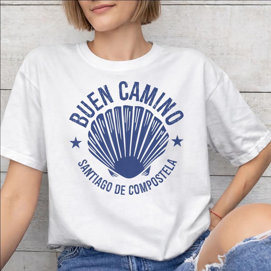 Men Women Camino De Santiago 2026 Shirt Pure Cotton Fashion TShirt Clothing Outfits
