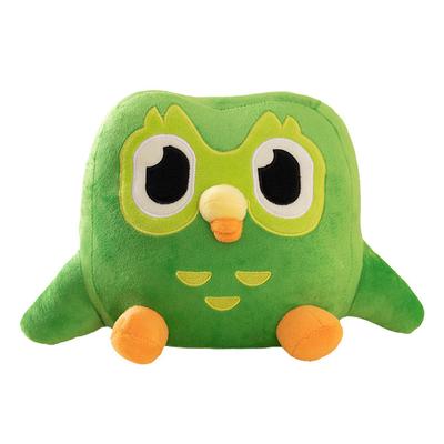 Green Owl Plush Toy Soft Stuffed Chubby Owl Plushie Cute Cartoon Animal Doll Pillow Room Decoration Gift Toy for Kid Baby Adult