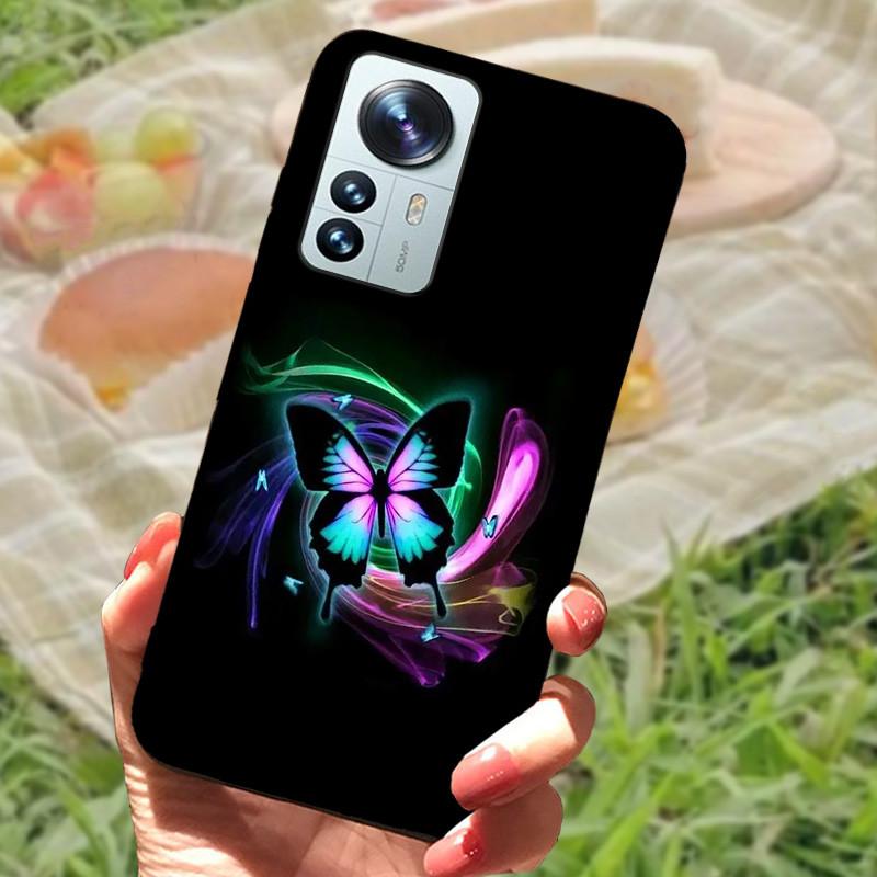 For Xiaomi Mi 12 Case 12X 12S Soft Silicone Cartoon Painted Phone Cover For Xiaomi 12 Pro Case 12S PRO Shockproof Coques Bumper