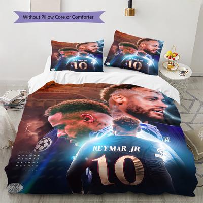 Paris Pattern Bedding Quilt Set Quilt Cover Pillowcase Home Decoration Birthday Gift (1 * Duvet Cover + 2 * Pillowcase, Without Core)