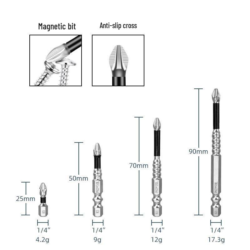 10-Piece Magnetic Hex Shank Screwdriver & Drill Bit Set