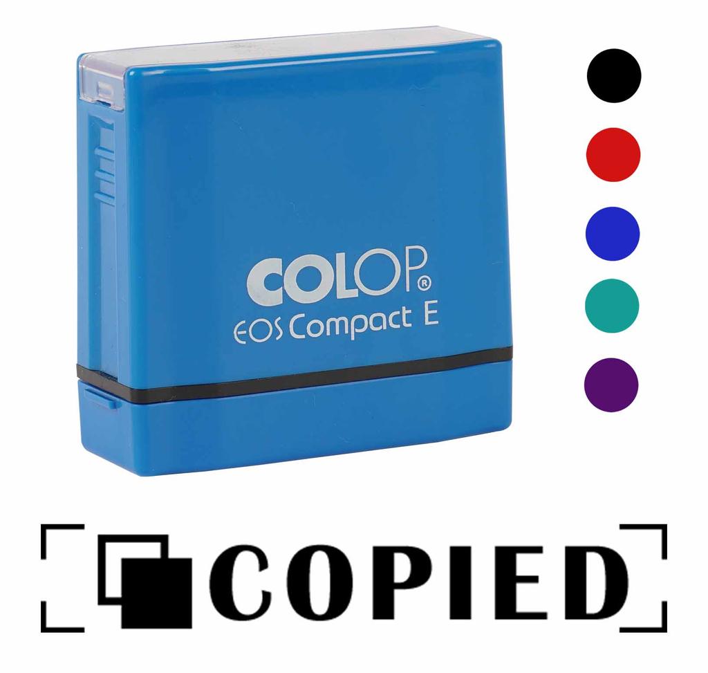 Printtoo Copied Self Inking Rubber Stamp Pre-Inked Office Stamp- Home Office Business Stationery, Black- 42 x 9