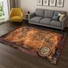 Retro Navigationskarte Kompass Teppich Teppich für Schlafzimmer Wohnzimmer Sofa Haus Fußmatte Küchen Dekoration Wohnzimmer Dekoration Teppich