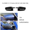 Para BMW Série 3 5 7 8 G20 G21 G28 320d 330e 330i G30 G38 G11 G12 G15 G16 Capas de Espelho Retrovisor Lateral de Carro Tampas de Visão Traseira