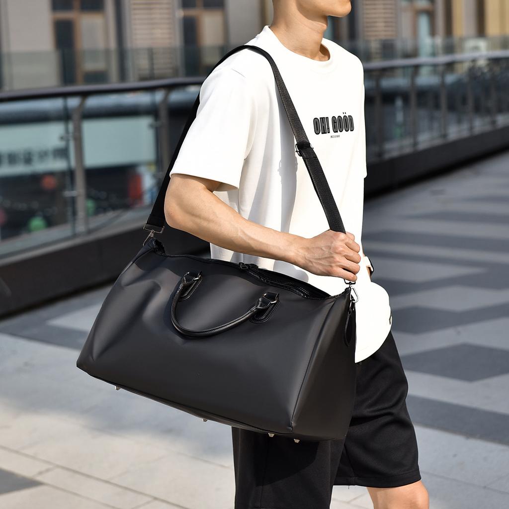 Fashion Casual Shoulder Handheld Travel Bag Men'S Travel Business Travel Bag Dry And Wet Separation Fitness Bag Women
