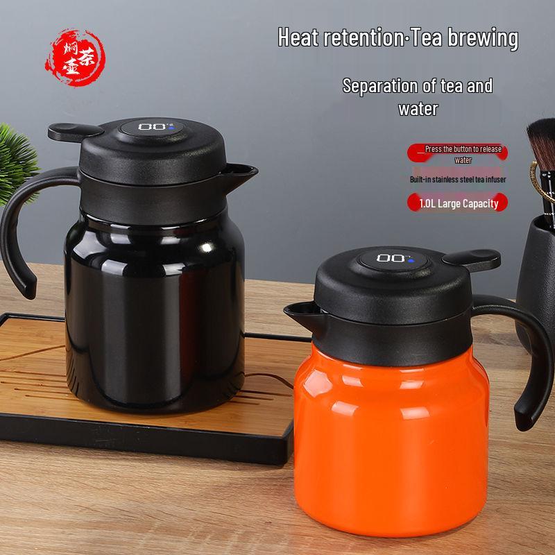 Smart Stainless Steel Insulated Kettle with Digital Display, Large Capacity, for Tea and Stew - Thermos Flask 2025