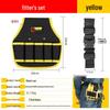 Portable Electrician Tool Belt: Sturdy, Multifunctional Waist Pouch for Construction Site Storage